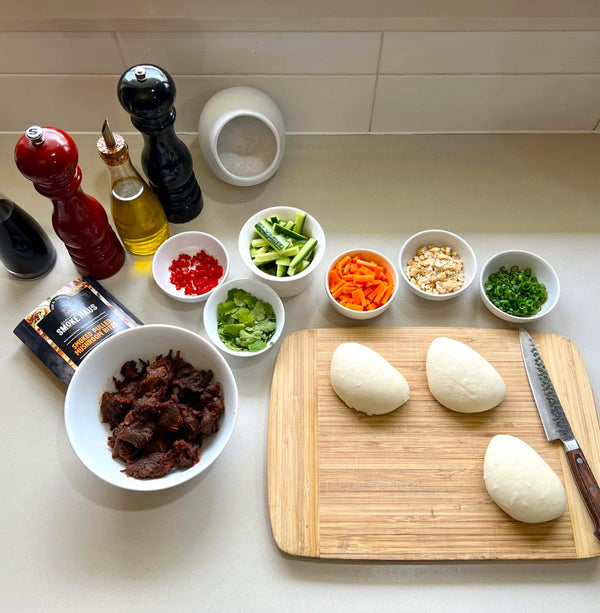 Pulled Mushroom Bite Bao Buns! - Darling Fresh Smoke Haus