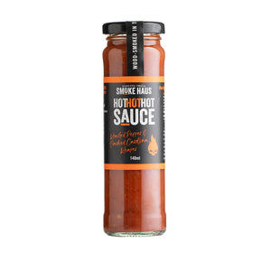 Hot HOT HOT Sauce with Roasted Pepper & Smoked Carolina Reaper 140ml (GF)