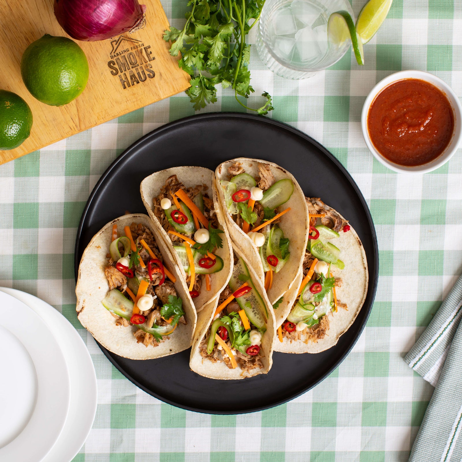 Pulled Pork Bahn Mi Tacos - 10min (GF)