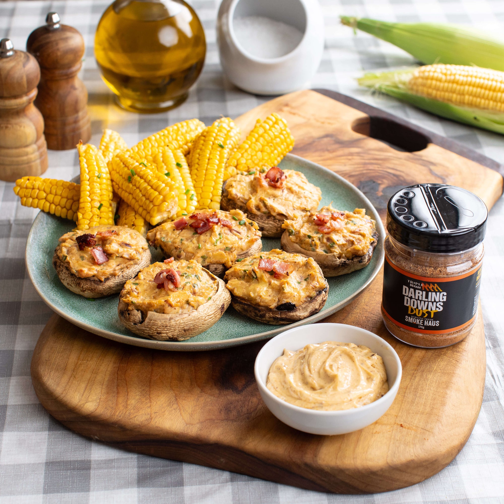 Loaded Mushrooms - Smoker or Oven (GF)