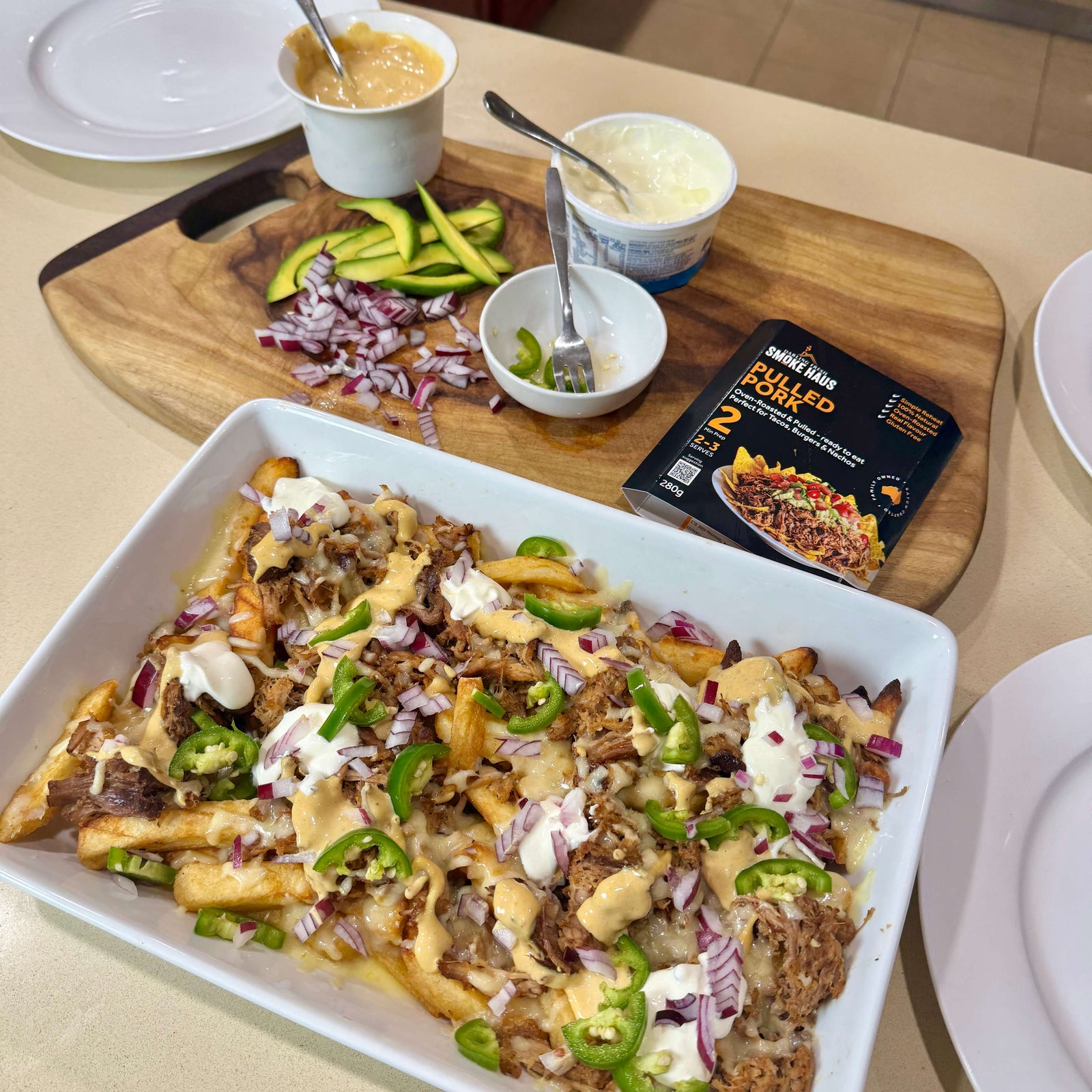 Loaded Fries with Pulled Pork & Burger Sauce