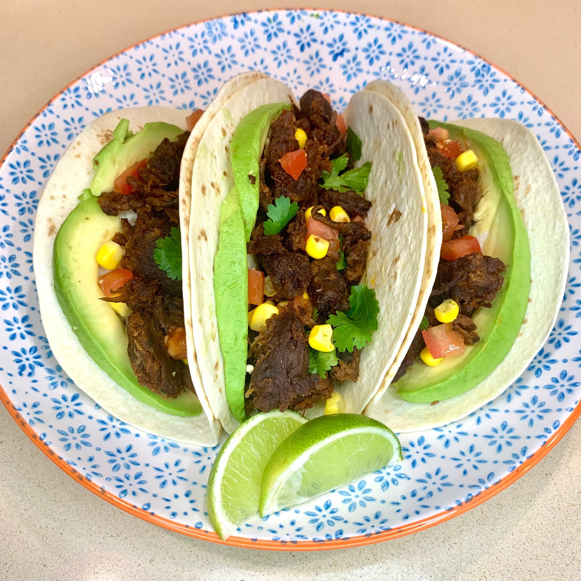 10 minute Tacos with Smoked Pulled Mushroom Bites (Plant-Based)
