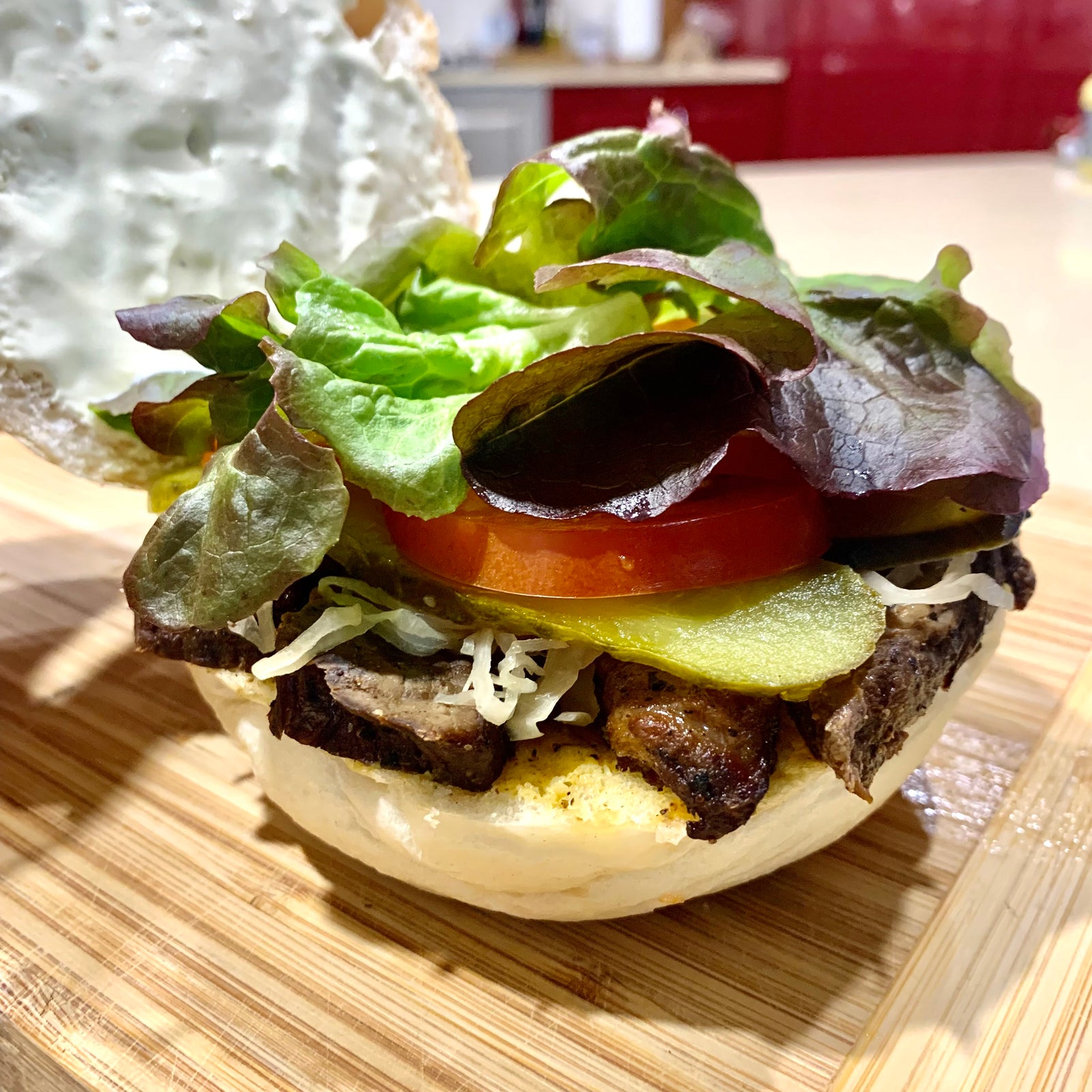 15minute Brisket Burgers with Horseradish Cream