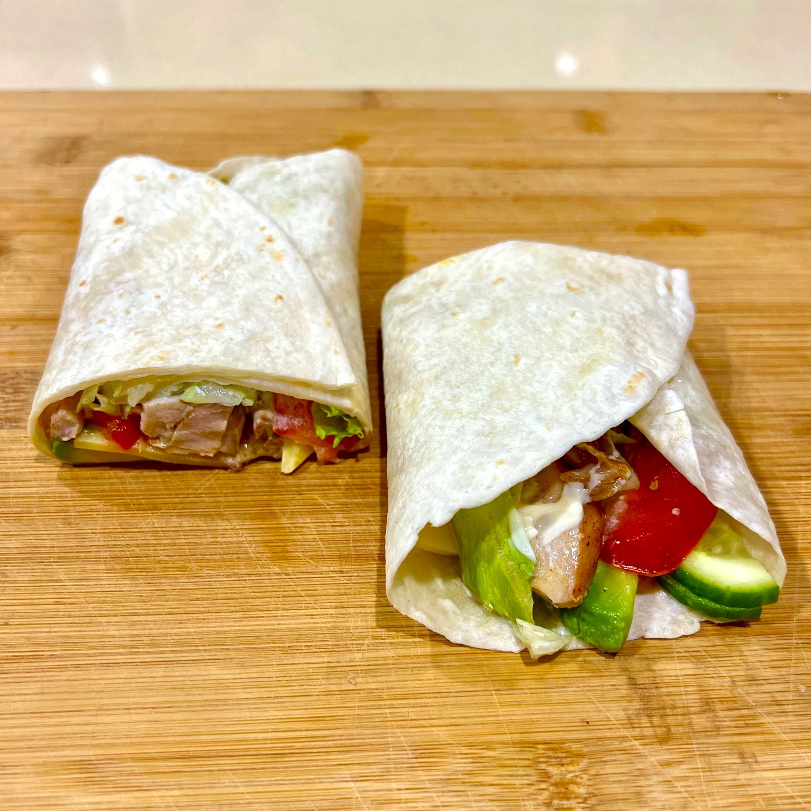 Speedy Smoked Chicken Wraps