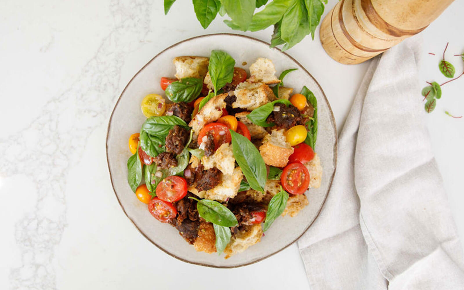 Panzanella Salad with Smoked Plant