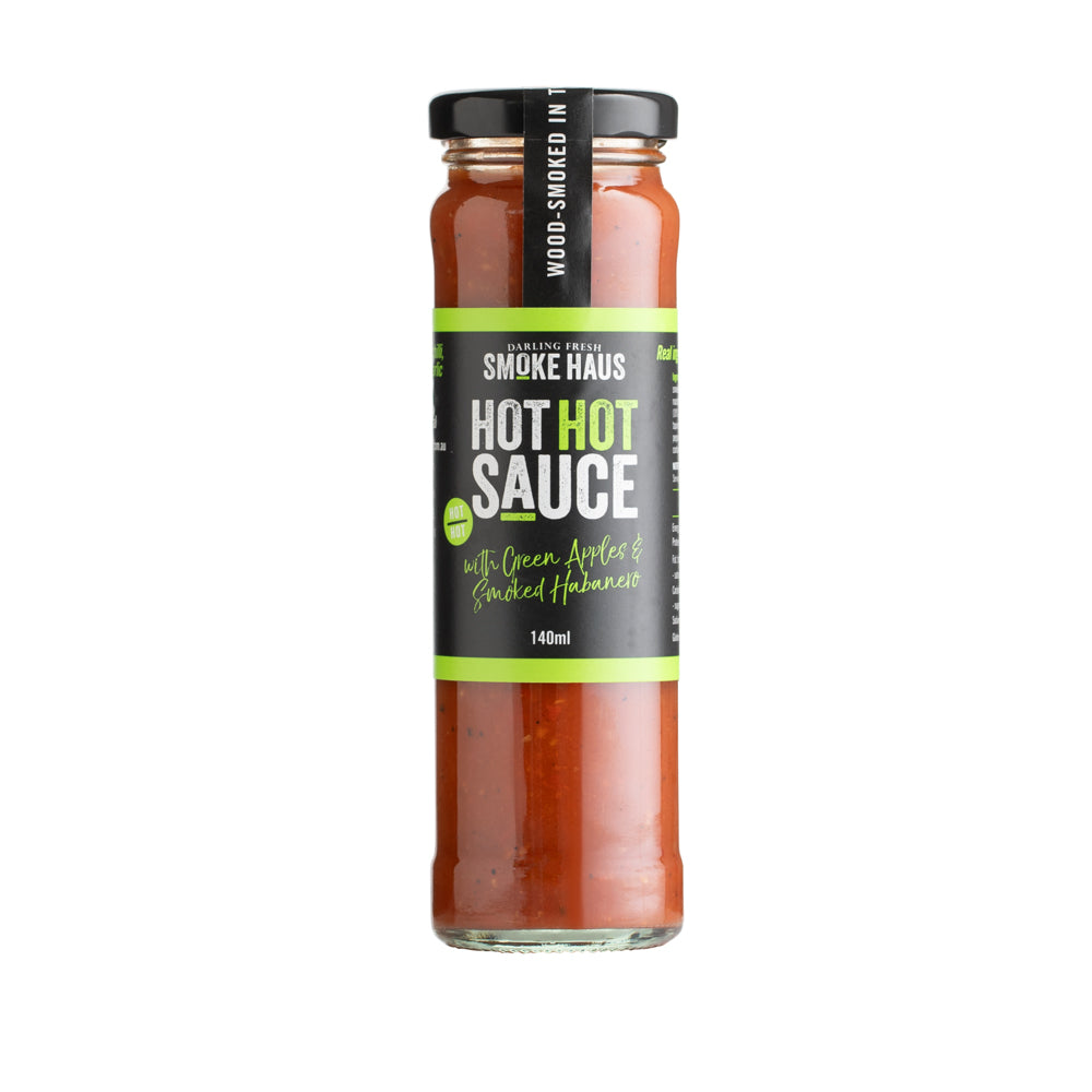 Hot HOT Sauce with Green Apple & Smoked Habanero 140ml (GF)