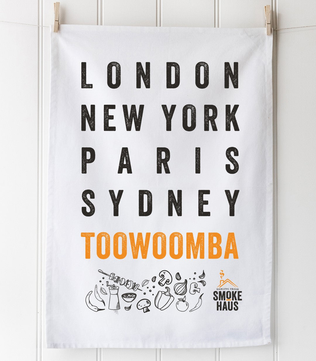 Smoke Haus Toowoomba Tea Towel
